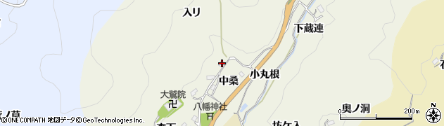 愛知県豊田市新盛町（中桑）周辺の地図