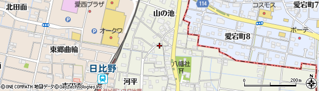 山田組周辺の地図