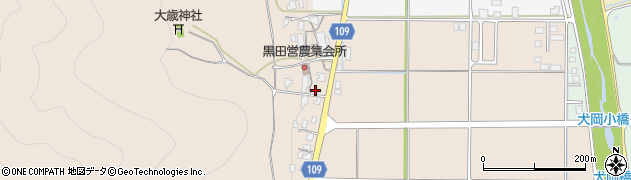 兵庫県丹波市氷上町黒田周辺の地図