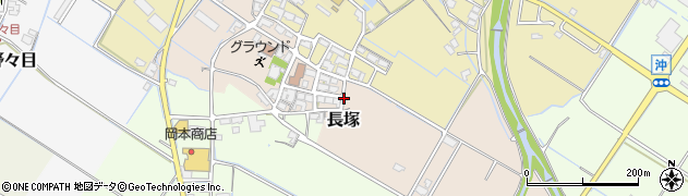 滋賀県愛荘町（愛知郡）長塚周辺の地図