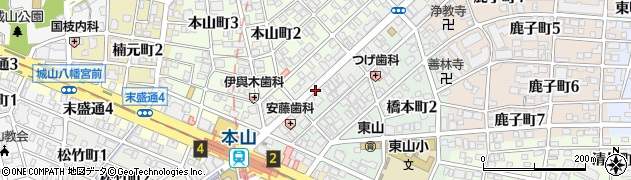 愛知県名古屋市千種区猫洞通5丁目周辺の地図