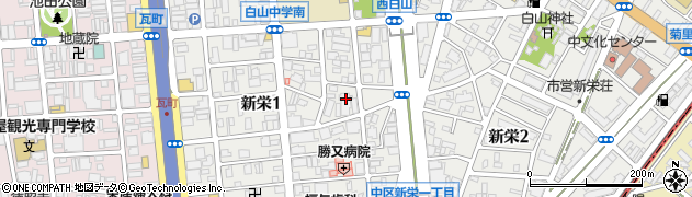 愛知県名古屋市中区新栄1丁目19-11周辺の地図