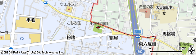 七所社神社周辺の地図