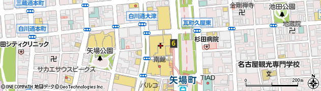 松坂屋名古屋店　本館周辺の地図