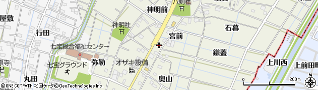 愛知県あま市七宝町桂（宮前）周辺の地図