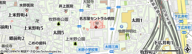 愛知県名古屋市中村区太閤周辺の地図