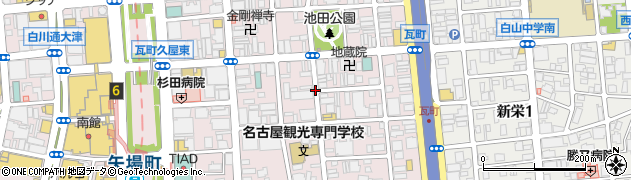 東栄通周辺の地図