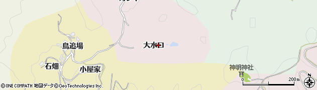 愛知県豊田市大井町大水口周辺の地図