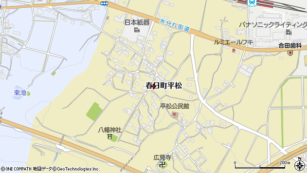 〒669-4133 兵庫県丹波市春日町平松の地図