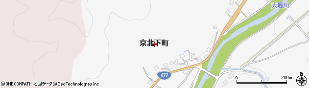京都府京都市右京区京北下町周辺の地図
