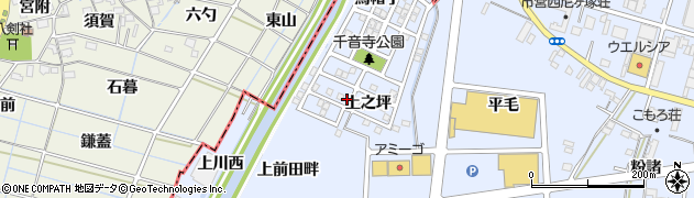 愛知県名古屋市中川区富田町大字千音寺上之坪周辺の地図