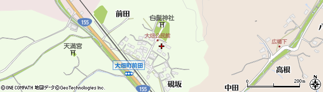 愛知県豊田市大畑町（寺ケ洞）周辺の地図