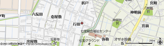 愛知県あま市七宝町川部（行田）周辺の地図