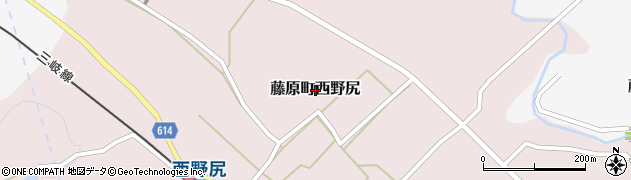 三重県いなべ市藤原町西野尻周辺の地図