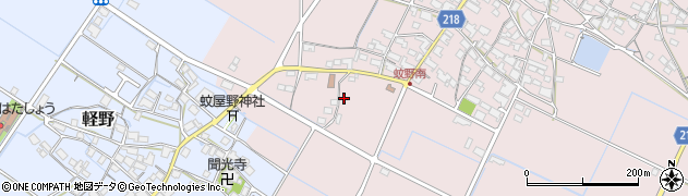 滋賀県愛知郡愛荘町蚊野1236周辺の地図