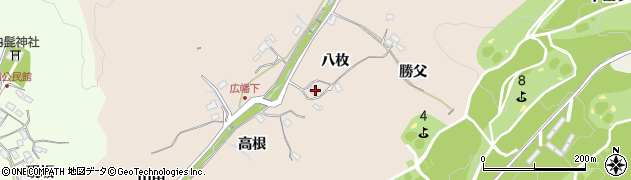 愛知県豊田市広幡町八枚周辺の地図