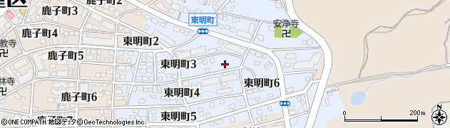 愛知県名古屋市千種区東明町周辺の地図
