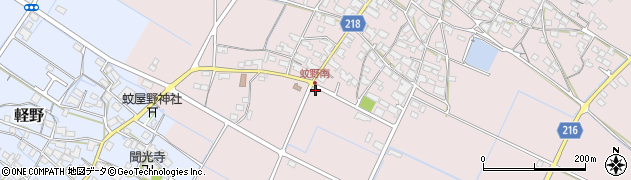 滋賀県愛知郡愛荘町蚊野1329周辺の地図