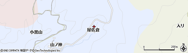 愛知県豊田市久木町屋佐倉周辺の地図