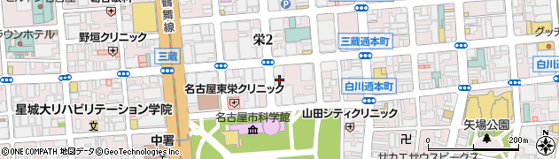 愛知県名古屋市中区栄2丁目12-33周辺の地図