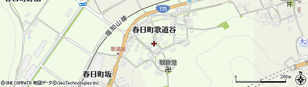 兵庫県丹波市春日町歌道谷周辺の地図