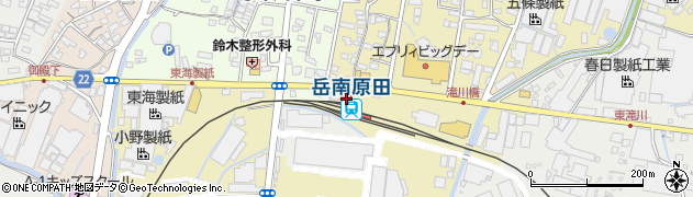 静岡県富士市周辺の地図