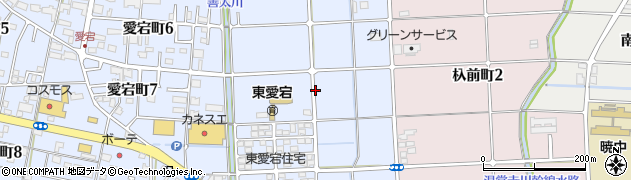 愛知県津島市東愛宕町周辺の地図