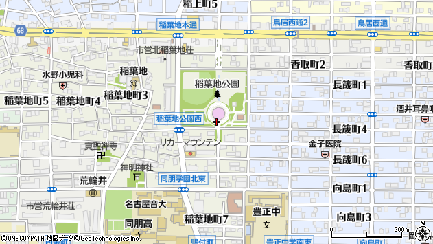 〒453-0841 愛知県名古屋市中村区稲葉地町の地図