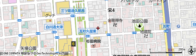 愛知県名古屋市中区栄4丁目16周辺の地図