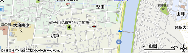 愛知県大治町（海部郡）砂子（桜木）周辺の地図