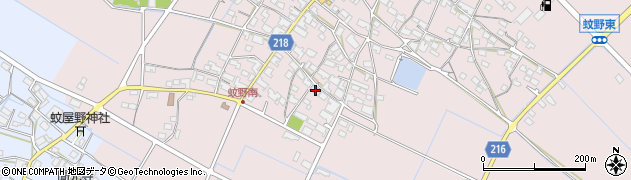 滋賀県愛知郡愛荘町蚊野1352周辺の地図
