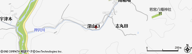 愛知県豊田市押沢町深山口周辺の地図