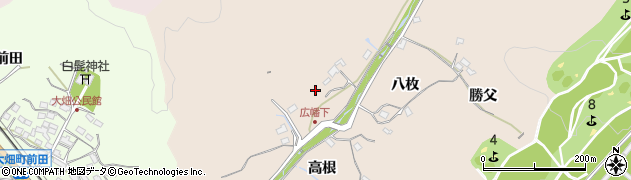 愛知県豊田市広幡町（阿賀滝）周辺の地図
