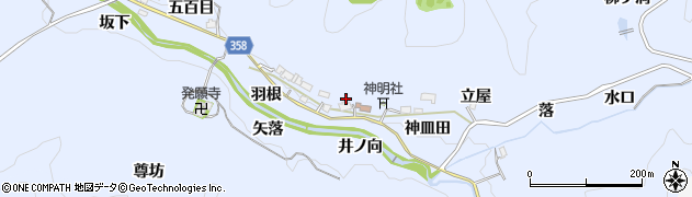 愛知県豊田市摺町周辺の地図