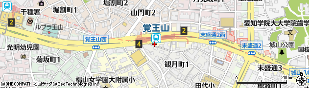 スズキコワフール覚王山店周辺の地図