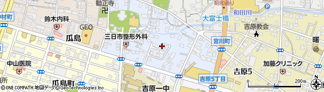 静岡県富士市浅間本町周辺の地図