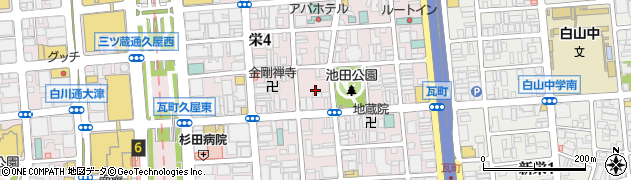 愛知県名古屋市中区栄4丁目18周辺の地図