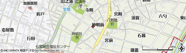 愛知県あま市七宝町桂寺附16周辺の地図