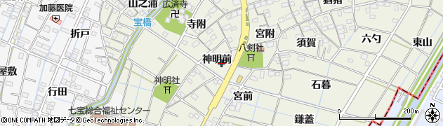 愛知県あま市七宝町桂神明前572周辺の地図
