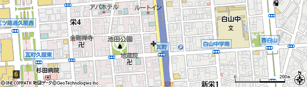 愛知県名古屋市中区栄4丁目21周辺の地図