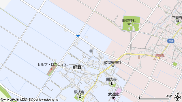 〒529-1205 滋賀県愛知郡愛荘町軽野の地図