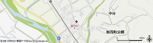 岡山県津山市加茂町公郷周辺の地図