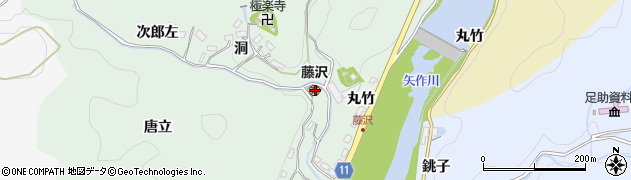 愛知県豊田市藤沢町井之口周辺の地図