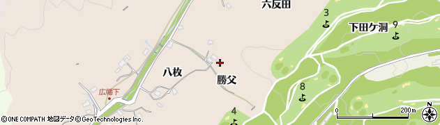 愛知県豊田市広幡町（勝父）周辺の地図