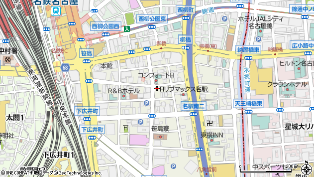 〒450-0003 愛知県名古屋市中村区名駅南の地図