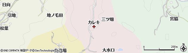 愛知県豊田市大井町カレキ周辺の地図