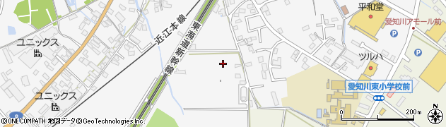 滋賀県愛荘町（愛知郡）愛知川周辺の地図