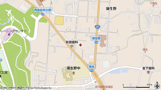 〒622-0214 京都府船井郡京丹波町蒲生の地図