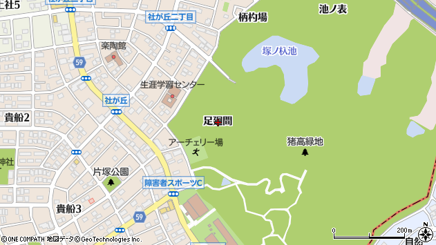 〒465-0052 愛知県名古屋市名東区猪高町上社の地図
