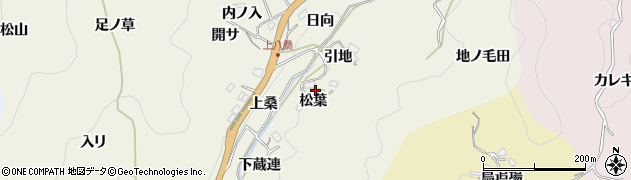 愛知県豊田市新盛町（松葉）周辺の地図